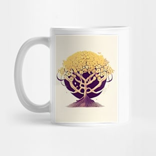 gold tree Mug